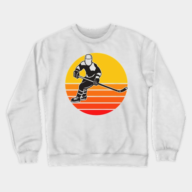 Hockey Player Crewneck Sweatshirt by Shop Ovov